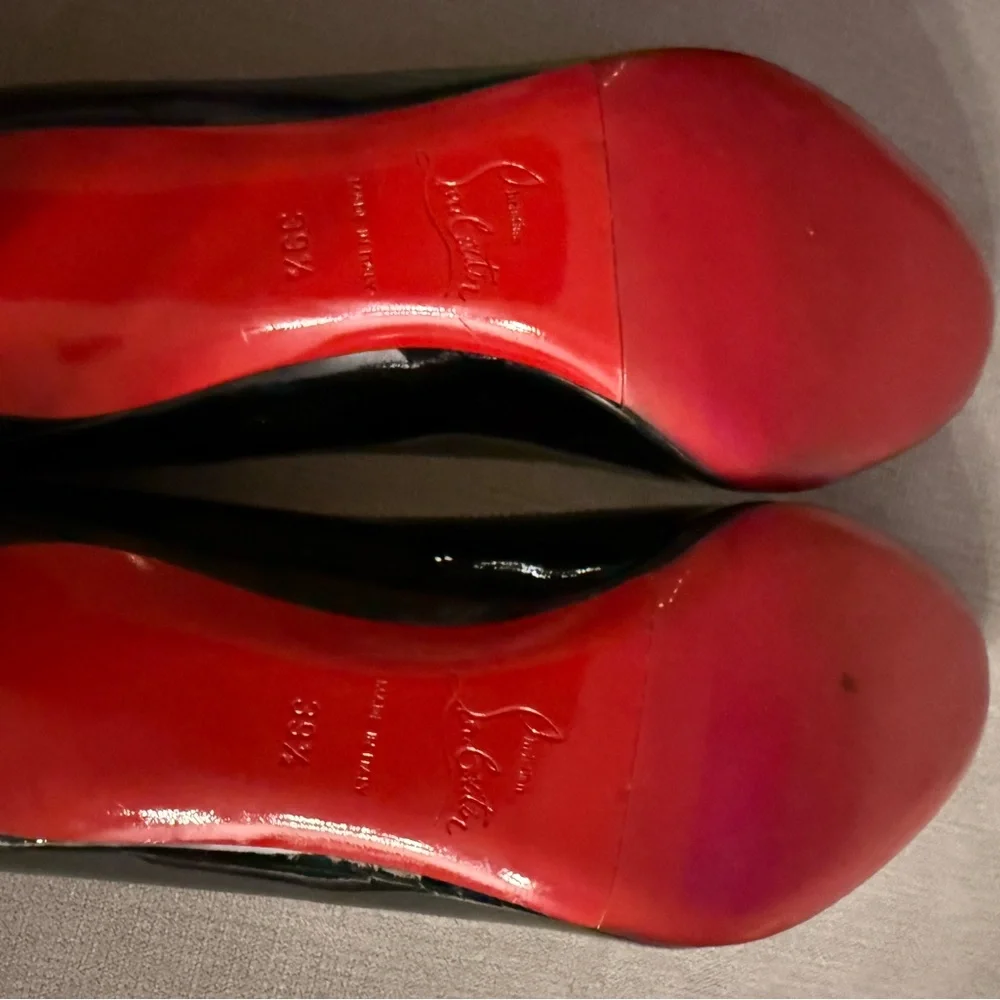 Christian Louboutin Black and Red Heels - Picture 5 of 6